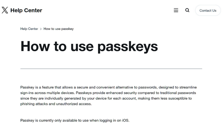 鼓楼苹果维修店铺分享iOS用户如何通过通行密钥(Passkey)登录 